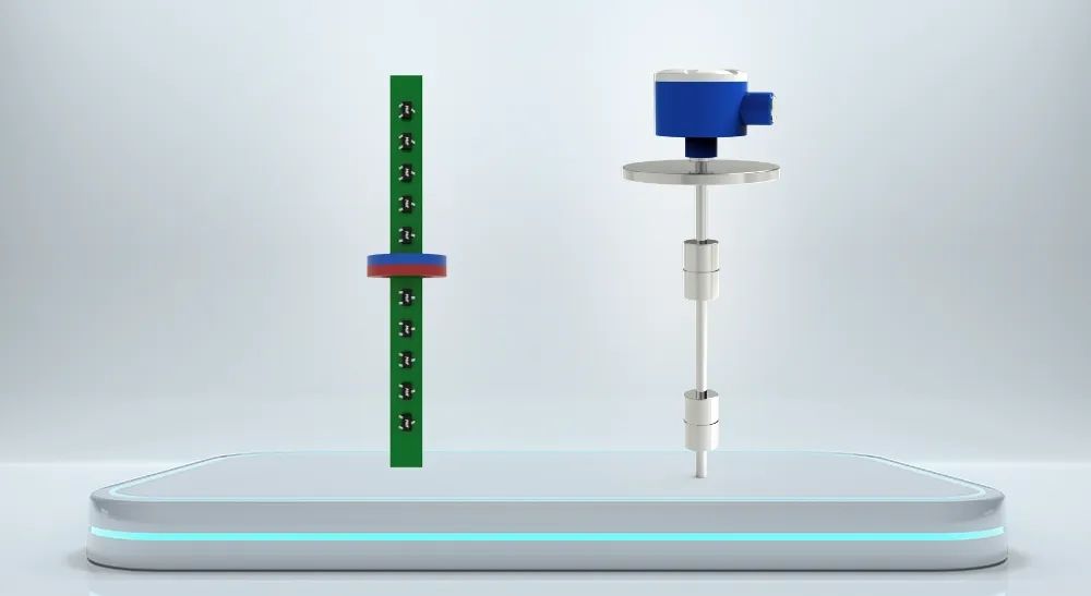 图5 穿心式磁浮子结构