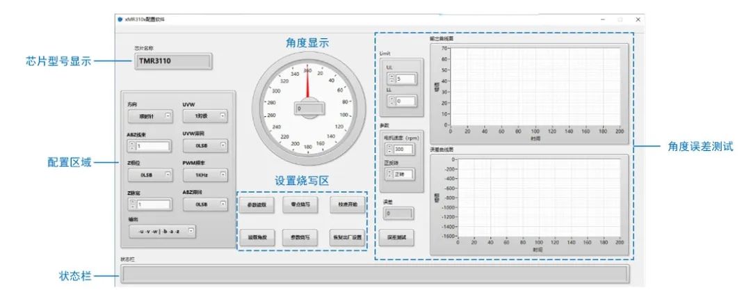 xmr310x演示板上位机软件界面